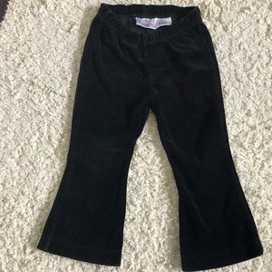 Hanna Andersson Black And Red Velour Pants